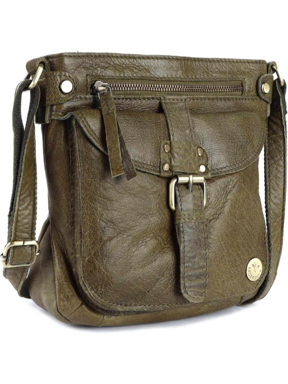 Genuine Leather Crossbody Handbag for Women - Stylish Crossover Shoulder Bag
